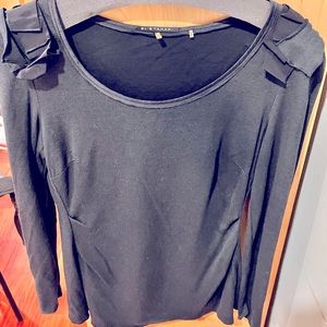 Elie Tahari blouse for business or pleasure,  silver/grey color